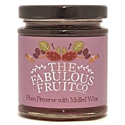plum preserve with mulled wine
