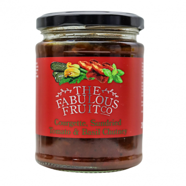 fabulous fruit courgette, sundried tomato and basil chutney